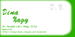 dina nagy business card